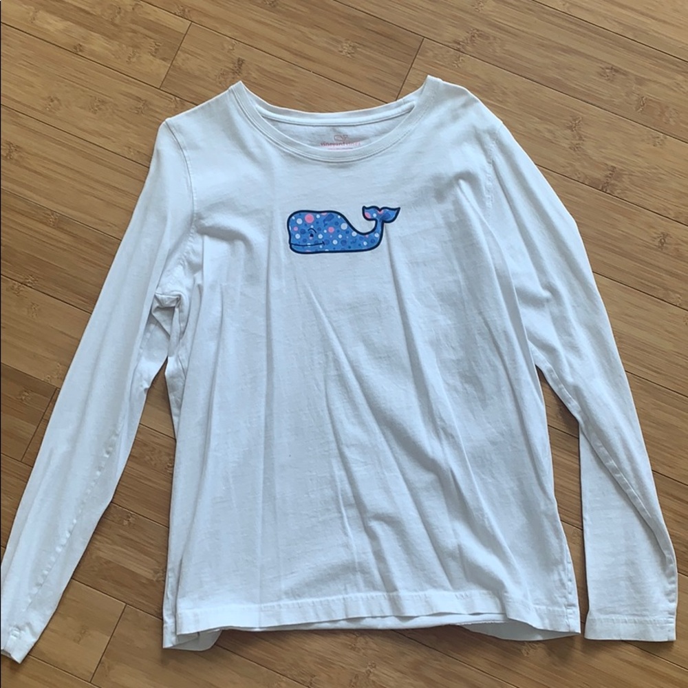 Vineyard Vines White Long Sleeve Tee